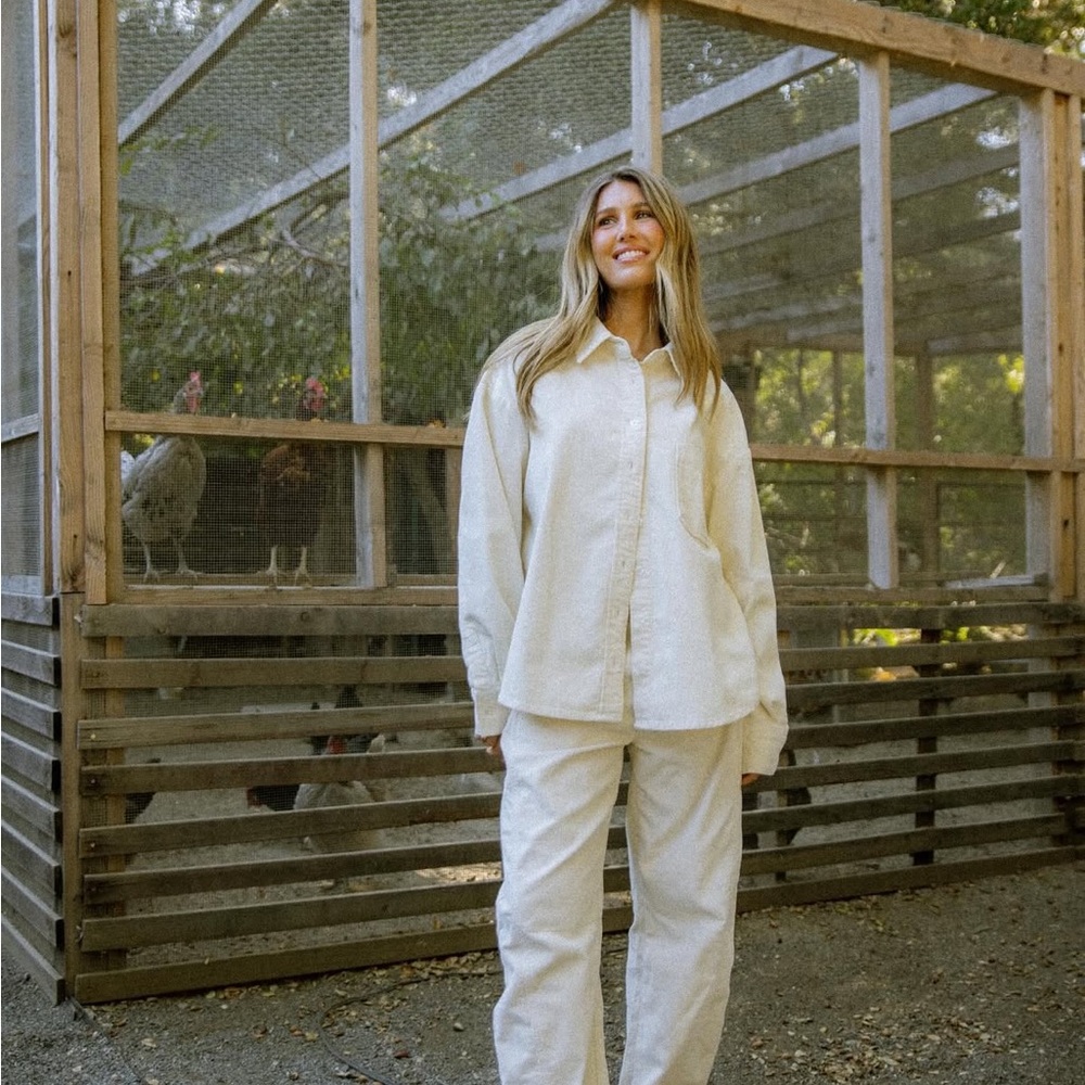 Parke Corduroy Shirt Cream